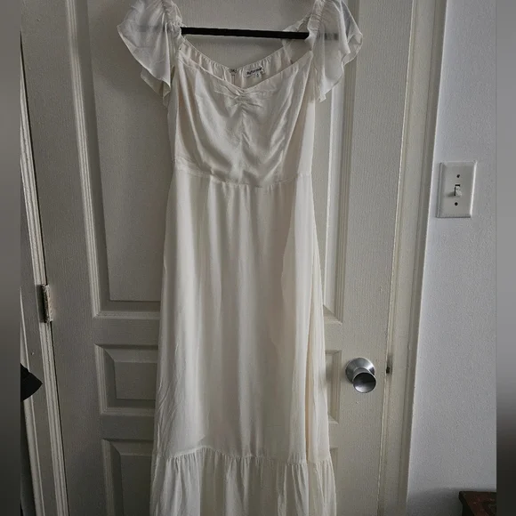 Reformation White Strapless Dress - Picture 5 of 8